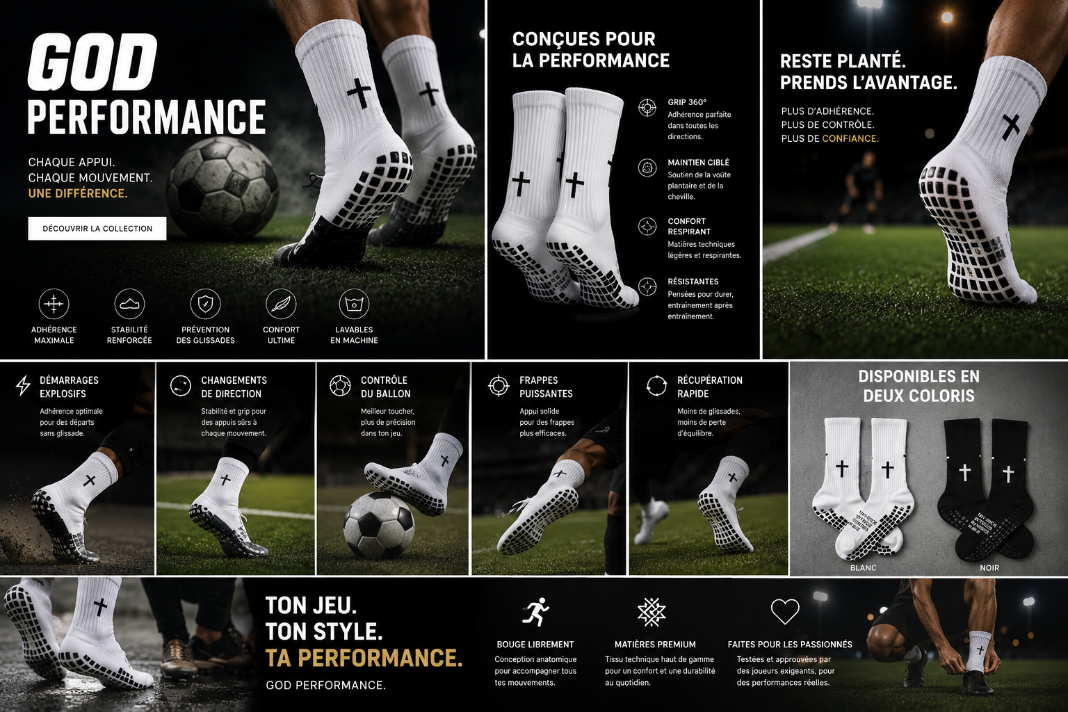 Chaussette antidérapante Chrétienne